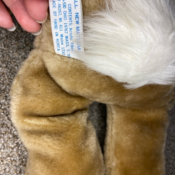 20" VINTAGE CONESCO CHASE BROWN & WHITE BUNNY RABBIT STUFFED ANIMAL PLUSH - Picture 5 of 6